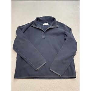 REI Cooperative Pullover Mens Large Blue Long Sleeve Waffle Knit Casual Top